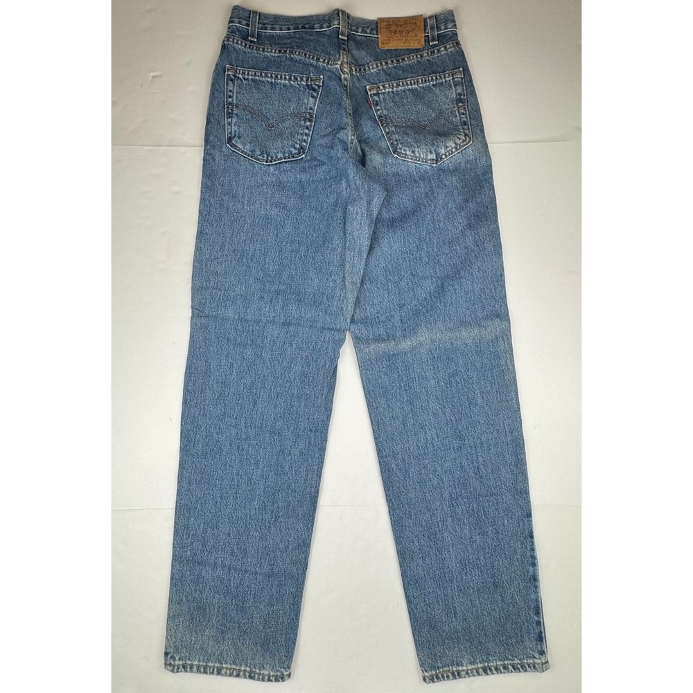 Vintage Levi's 550 Relaxed Fit W33 L32 Cotton Denim 90s Made in USA Blue Jeans - Picture 3 of 12